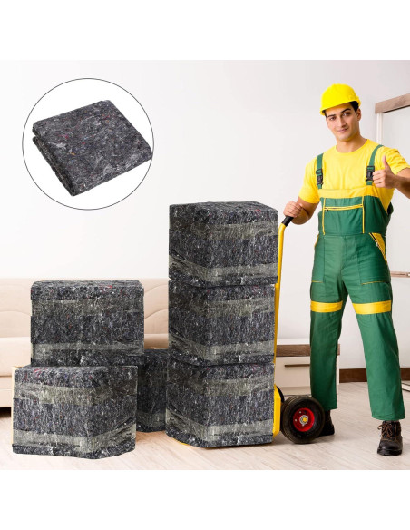 32 Mantas de Mudanza Newwiee 140x180 cm Gris Resistente