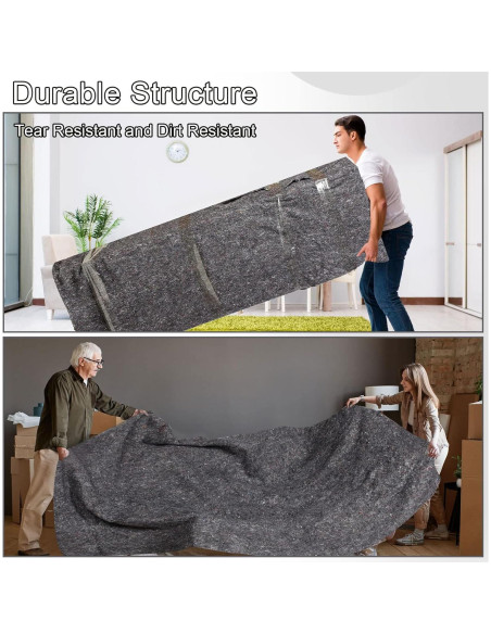 32 Mantas de Mudanza Newwiee 140x180 cm Gris Resistente