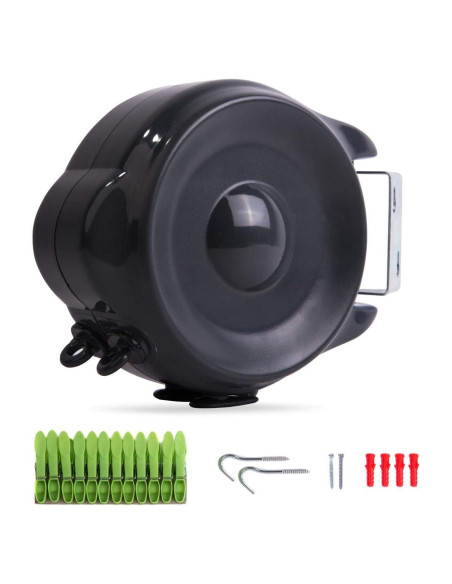 Cuerda Retráctil para Ropa JS HANGER 30m Doble Línea Alta Resistencia