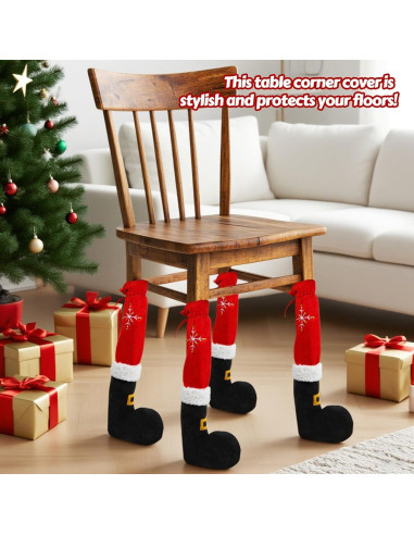 Fundas Antideslizantes para Patas de Sillas DreamingDay - Navidad
