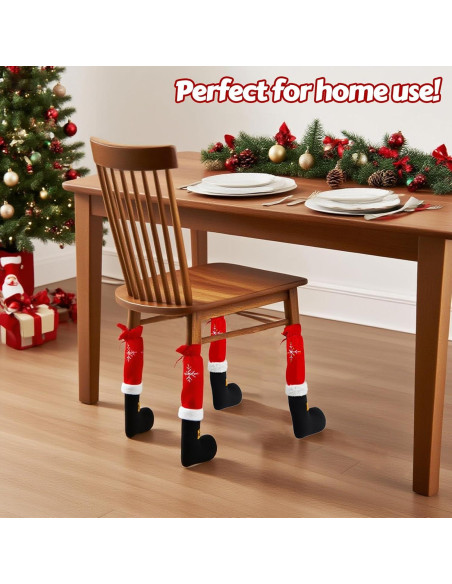 Fundas Antideslizantes para Patas de Sillas DreamingDay - Navidad