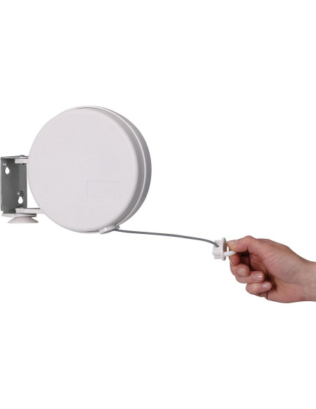 Línea de Ropa Retráctil Household Essentials 12.19m Blanca