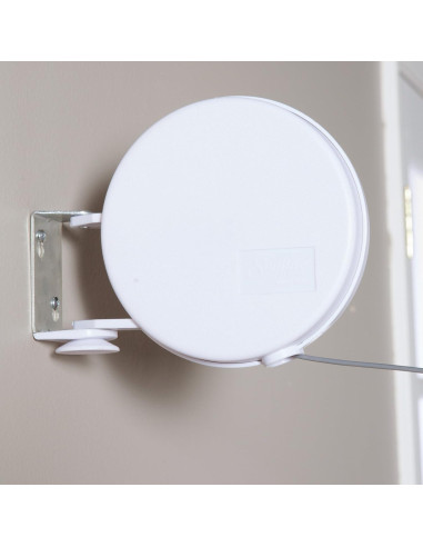 Línea de Ropa Retráctil Household Essentials 12.19m Blanca