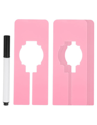 Divisores de Ropa PATIKIL Rosa - 8 Piezas con Marcador