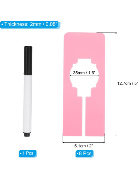 Divisores de Ropa PATIKIL Rosa - 8 Piezas con Marcador Divisores de Ropa PATIKIL Rosa - 8 Piezas con Marcador