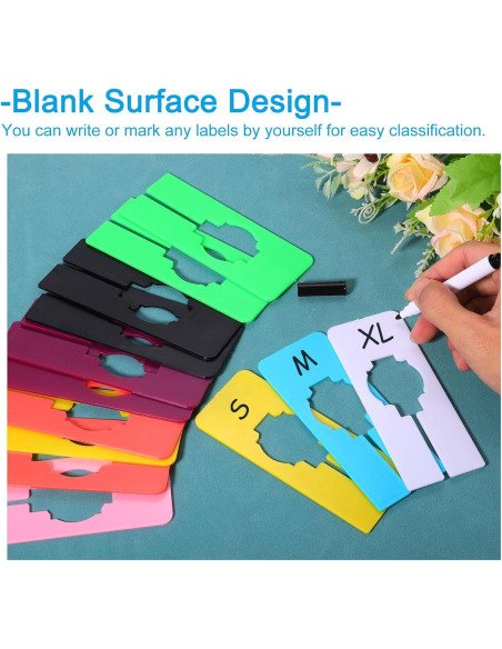 Divisores de Ropa PATIKIL Rosa - 8 Piezas con Marcador Divisores de Ropa PATIKIL Rosa - 8 Piezas con Marcador