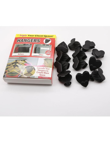 Ganchos Conectores de Perchas JIANGLAI 24 Pcs Ahorra Espacio