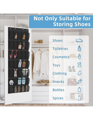 Organizador de Zapatos Aisoso sobre la Puerta con 35 Bolsillos
