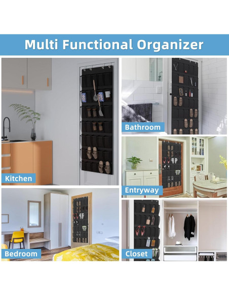 Organizador de Zapatos Aisoso sobre la Puerta con 35 Bolsillos