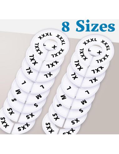 32 Divisores de Closet Blancos ERA Accents para Ropa