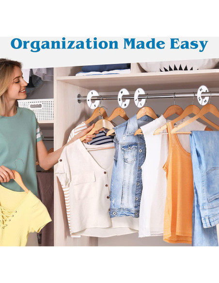 32 Divisores de Closet Blancos ERA Accents para Ropa 32 Divisores de Closet Blancos ERA Accents para Ropa