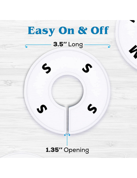 32 Divisores de Closet Blancos ERA Accents para Ropa 32 Divisores de Closet Blancos ERA Accents para Ropa