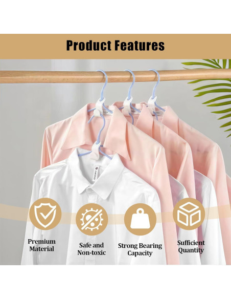 100 Ganchos Conectores para Perchas YFANITI Ahorra Espacio