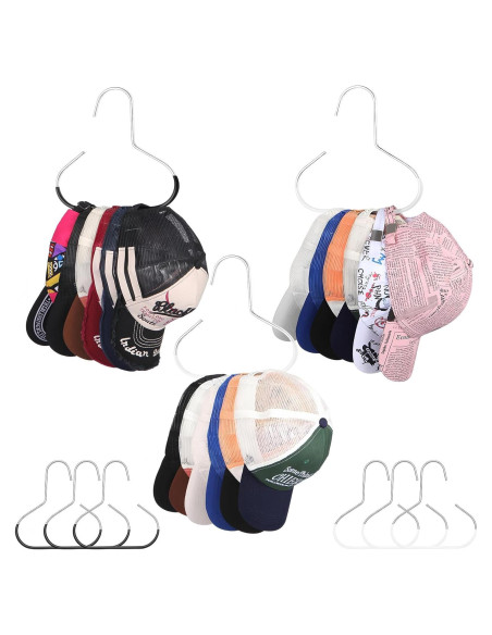 6 Perchas para Sombreros Adanluxe - Organizador Ahorra Espacio