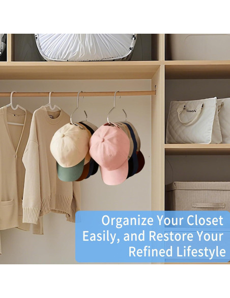 6 Perchas para Sombreros Adanluxe - Organizador Ahorra Espacio