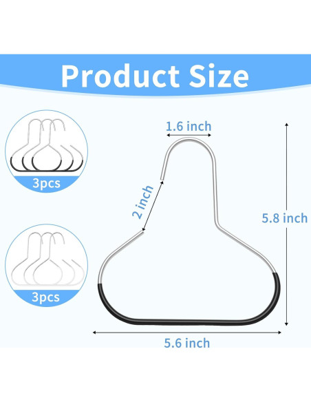 6 Perchas para Sombreros Adanluxe - Organizador Ahorra Espacio