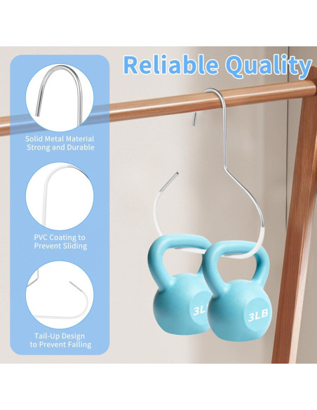 6 Perchas para Sombreros Adanluxe - Organizador Ahorra Espacio