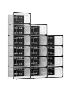 Caja de Almacenamiento para Zapatos Foluck 15 Piezas Apilables
