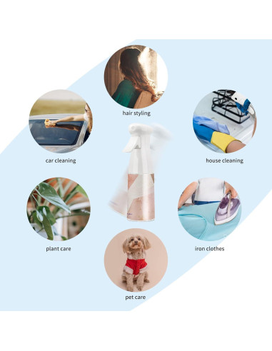 Botella Spray Rociador 148ml para Cabello y Limpieza - PET