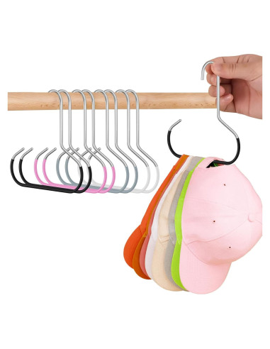 Perchas para Sombreros AYAWOW - Paquete de 8, Acero Inoxidable