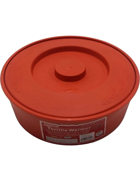 Calentador de Tortillas Mexicano Genérico 20 cm Rojo Microondas