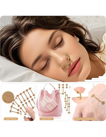 Tiras de Moldeo de Nariz Tizee - 200 Parches Autoadhesivos