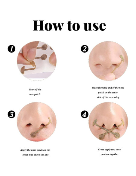 Tiras de Moldeo de Nariz Tizee - 200 Parches Autoadhesivos