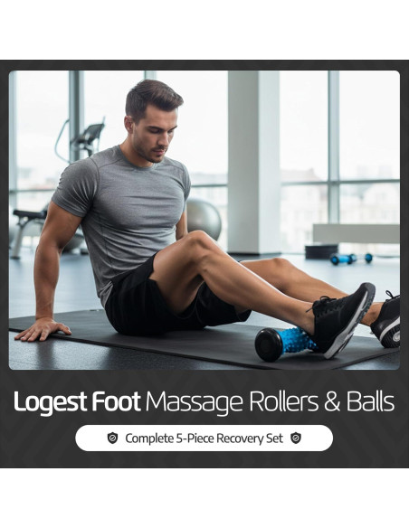 Set de Rodillos y Pelotas de Masaje Logest - 5 Piezas