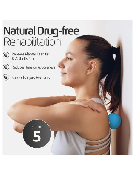 Set de Rodillos y Pelotas de Masaje Logest - 5 Piezas