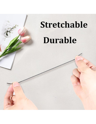 50 Cuerdas Elásticas Negras con Extremos de Metal 25 cm