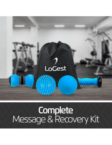 Set de Rodillos y Pelotas de Masaje Logest - 5 Piezas