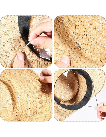 50 Cuerdas Elásticas Negras con Extremos de Metal 25 cm