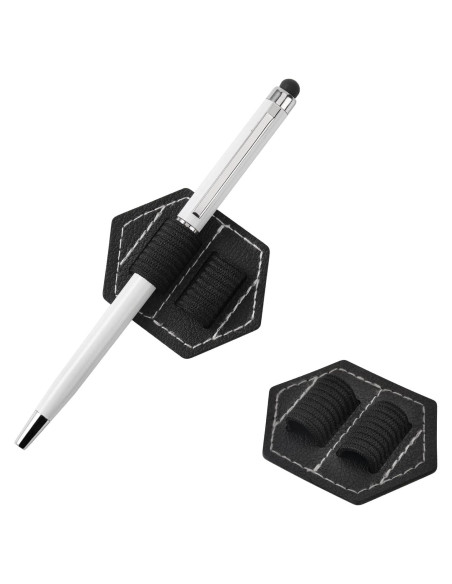 Soportes de lápiz autoadhesivos Lunpliran 2PCS cuero PU