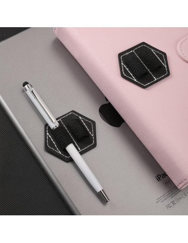 Soportes de lápiz autoadhesivos Lunpliran 2PCS cuero PU