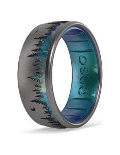 Anillo de Silicona Enso Woodland - Talla 9 - Diseño Único