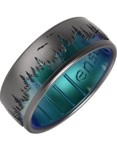 Anillo de Silicona Enso Woodland - Talla 9 - Diseño Único 2