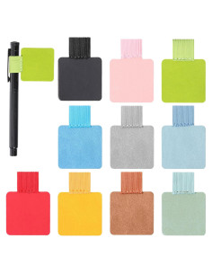 10 Soportes de Lápiz Adhesivos Alrhso Multicolor para Cuaderno