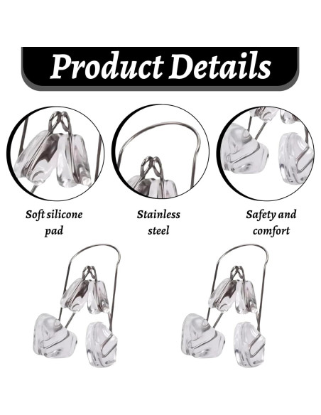 Modelador de Nariz Hinbkenla - 2 Piezas Silicona Sin Dolor