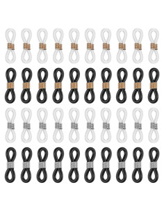 Extremos de Cadena para Gafas FdcLixuvol 40 Piezas Silicona Antideslizante