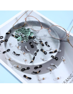 Extremos de Cadena para Gafas FdcLixuvol 40 Piezas Silicona Antideslizante 2