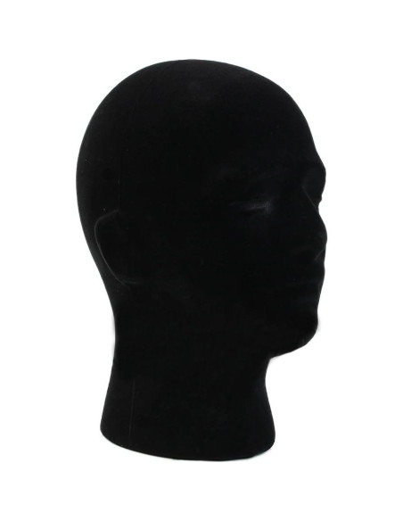 Cabeza de Maniquí de Espuma Negra LIAMTU 28 cm para Pelucas