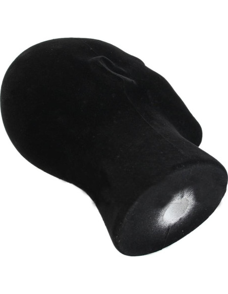 Cabeza de Maniquí de Espuma Negra LIAMTU 28 cm para Pelucas