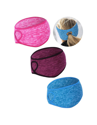 Tatuo 3 Pcs Calentadores de Oídos Forro Polar para Mujeres