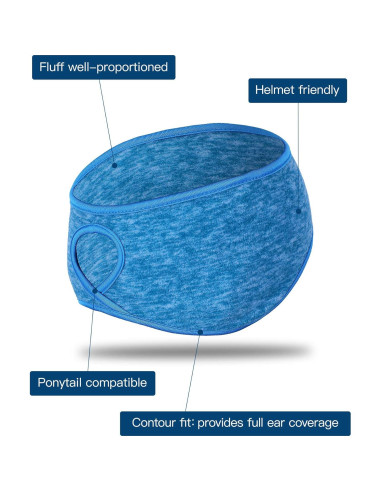 Tatuo 3 Pcs Calentadores de Oídos Forro Polar para Mujeres