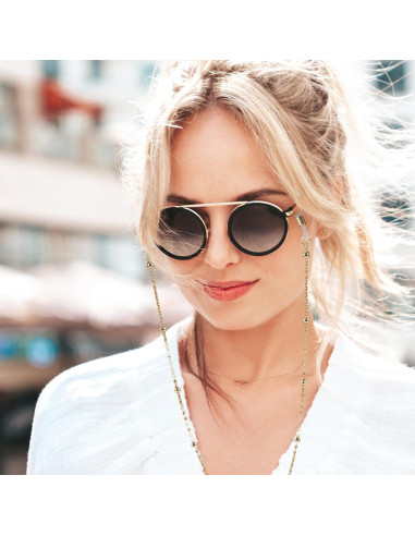 Cadena de Gafas con Perlas Hpmjz 6 Piezas Coloridas 63 cm