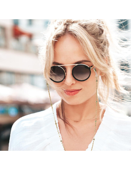 Cadena de Gafas con Perlas Hpmjz 6 Piezas Coloridas 63 cm