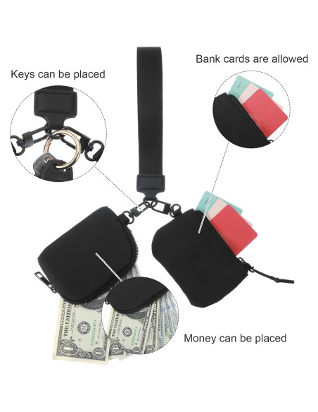 Mini Cartera con Cierre para Muñeca Sorcristy - Negro Mini Cartera con Cierre para Muñeca Sorcristy - Negro