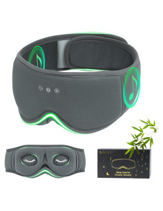 Máscara de Sueño ZHENYEMEI con Auriculares Bluetooth 5.4 Gris
