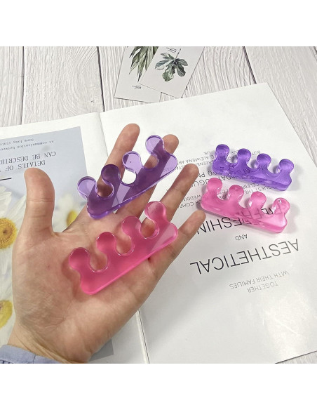 Separadores de Dedos de Gel para Pedicura KAIXIN - 4 Pcs