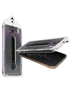 Paquete de 2 Protectores de Pantalla AKARMOVO 360 Grados para iPhone 15/16